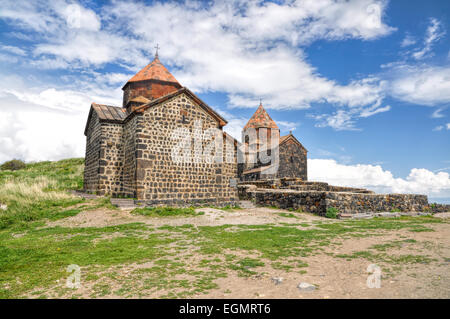 Scenic view of an old church in Armenia Stock Photo