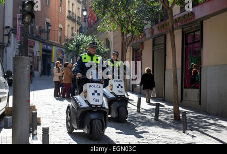 Spanish Police T3 Patroller electric standup vehicle (ESV) Stock Photo