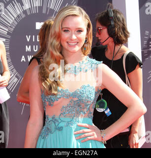 2014 MTV Video Music Awards - Arrivals held at the Forum Featuring: Greer Grammer Where: Los Angeles, California, United States When: 24 Aug 2014 Stock Photo