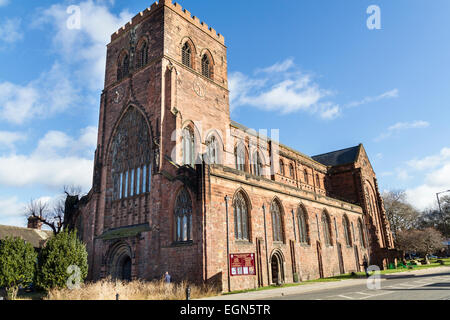 The old historic Abbey in Shrewsbury Shropshire Stock Photo