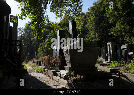 Jewish Cemetery in Warsaw, Poland Stock Photo