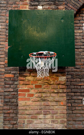 Urban Basketball Net Stock Photo