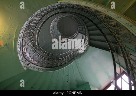 Spiral Art Deco staircase Stock Photo