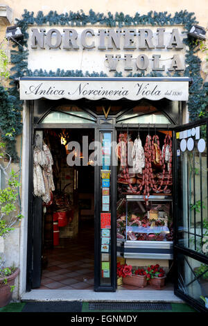 Delicatessen in Rome. Stock Photo