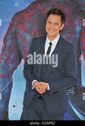 LOS ANGELES, CA - JULY 21, 2014: Director James Gunn at the world premiere of his movie 'Guardians of the Galaxy' at the El Capitan Theatre, Hollywood. Stock Photo