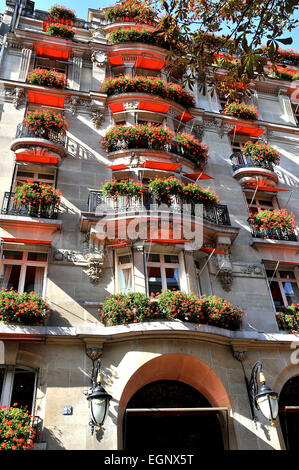 Plaza Athenee palace hotel Montaigne avenue Paris France Stock Photo