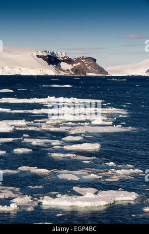 Antarctica, Weddell Sea, floating pack ice off continental ice shelf Stock Photo