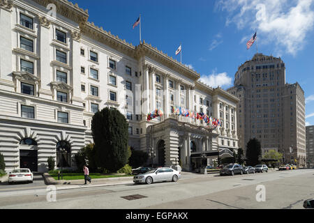 Historic Fairmont Hotel, Nob Hill, San Francisco. Stock Photo