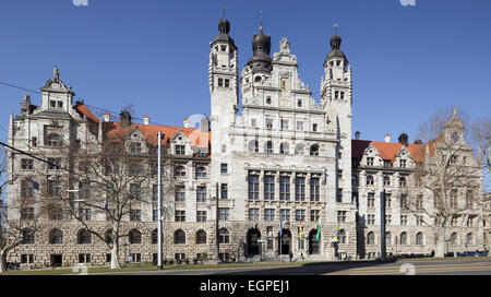 New Town Hall, Leipzig, Saxony, Germany Stock Photo