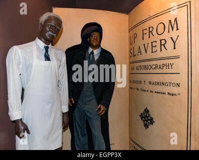 Baltimore, Maryland, USA. 28th Feb, 2015. Wax figures of George Washington Carver (left) and Booker T. Washington are displayed at the National Great Blacks in Wax Museum. © Brian Cahn/ZUMA Wire/Alamy Live News Stock Photo