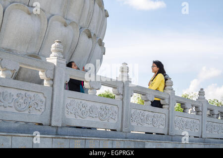 Take Photo at Buddhist temple Stock Photo