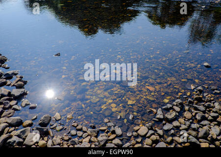 landscape with river and stones in Nakhon Nayok Province, Thailand Stock Photo