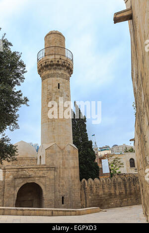 Palace mosque in the Palace of Shirvanshahs, Baku, Azerbaijan Stock Photo