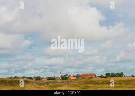 The village of Den Hoorn on the isle of Texel. Stock Photo