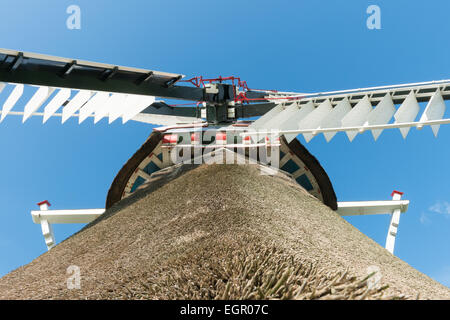 Detail of the mill of Grijpskerk in the province of Groningen. Stock Photo