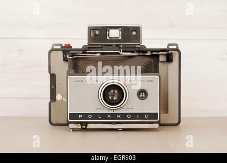 Vintage Polaroid 230 Land Camera. Stock Photo