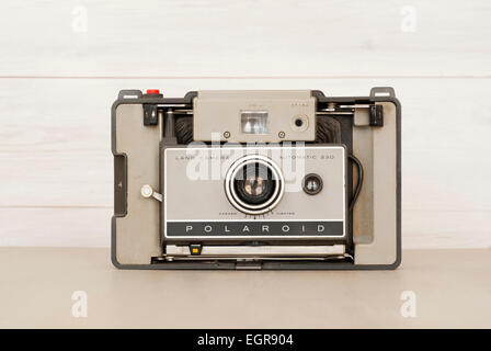 Vintage Polaroid 230 Land Camera. Stock Photo