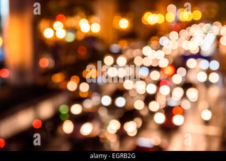 orange light abstract texture background with bokeh defocused Stock Photo