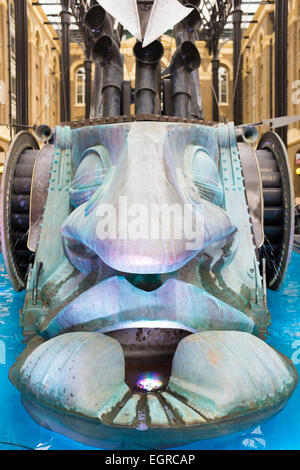 Close-up of the Navigators sculpture, Hay's Galleria, South Bank, London, England Stock Photo