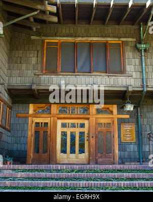 The Gamble House in Pasadena California designed by Charles and Henry Green. Stock Photo