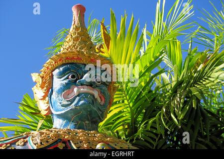 Standing Buddhist Gnome statue in Northern Thailand Stock Photo