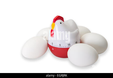 Kitchen egg timer and  tools for boiling eggs Stock Photo