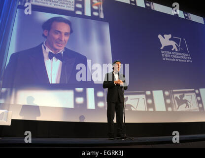 71st Venice Film Festival - Opening Ceremony - Inside  Featuring: Alexandre Desplat Where: Venice, Italy When: 27 Aug 2014 Stock Photo