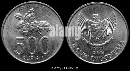 500 rupiah coin, Indonesia, 2003 Stock Photo