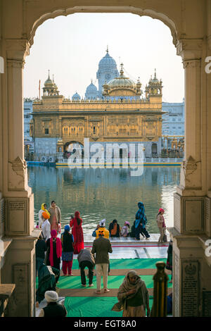 Entrance to The Golden Temple in Amritsar, India Stock Photo