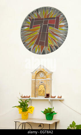 Tabernacle in a chapel of a church for the conservation of communions. Stock Photo