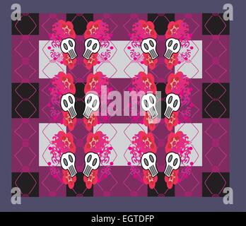 Abstract emo pattern Stock Vector