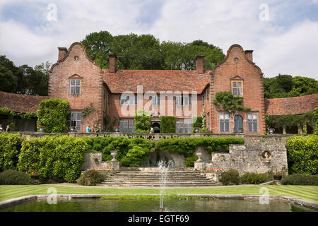Port Lympne Mansion Hotel, Port Lympne Reserve near Hythe, Aspinall Foundation near Romney Marsh and English Channel. Stock Photo