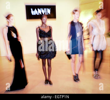 Costa Mesa, California, USA. 9th Oct, 2014. American fashion stylist Rachel Zoe hosted South Coast Plaza's 2014 Fall Fashion show at South Coast Plaza in Costa Mesa on Thursday evening, featuring the designs from 13 American and International fashion houses. --- The Lanvin Collection © David Bro/ZUMA Wire/Alamy Live News Stock Photo