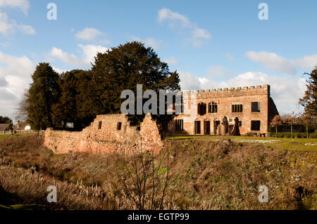 Astley Castle, Warwickshire, England, UK Stock Photo