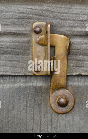 close up old suitcase lock Stock Photo