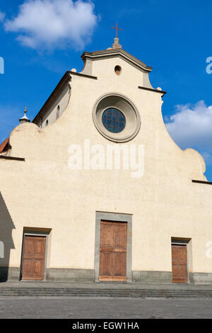 Basilica of the Holy Spirit facade in Florence, Italy Stock Photo