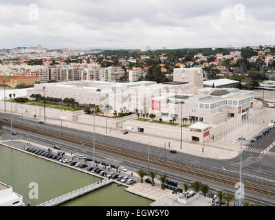 Aerial view of the Centro Cultural de Belem in Belém, Lisbon, Portugal Stock Photo