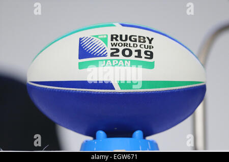 Tokyo, Japan. The board of Rugby World Cup Ltd (RWCL) announced the stadiums that will host rugby matches at the 2019 Rugby World Cup. 2nd Mar, 2015. General view Rugby : The 2019 Rugby World Cup organizing committee holds a live streaming event in Tokyo, Japan. The board of Rugby World Cup Ltd (RWCL) announced the stadiums that will host rugby matches at the 2019 Rugby World Cup . © Yohei Osada/AFLO SPORT/Alamy Live News Stock Photo