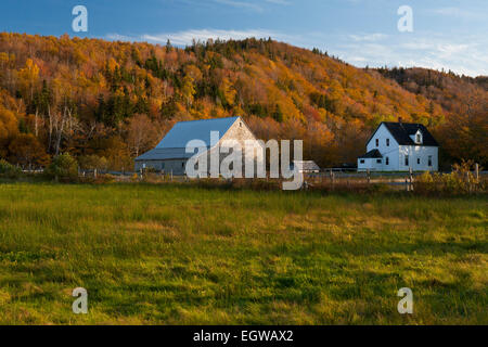 Margaree Valley in fall, Cape Breton, Nova Scotia, Canada Stock Photo ...