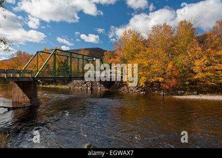 Autumn scene in Margaree Valley, Nova Scotia, Canada Stock Photo