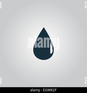 water drop icon Stock Photo