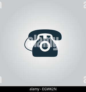 Office telephone - Vector icon isolated Stock Photo