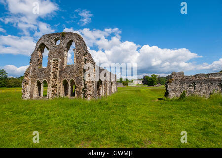 The ruins of Waverley abbey near Farnham surrey. Stock Photo