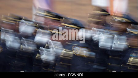 Manhattan, New York, USA. 2nd Mar, 2015. Police Officers at the NYPD Promotion Ceremony, 1 Police Plaza, Monday March 2, 2015. © Bryan Smith/ZUMA Wire/Alamy Live News Stock Photo