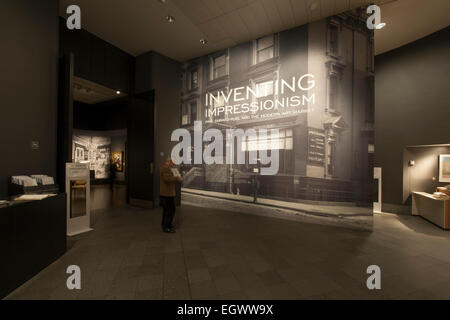 National Gallery, London, UK. 3rd March, 2015. Inventing Impressionism. An exhibition devoted to Paul Durand-Ruel, the Paris art dealer who discovered the impressionists and created an art market for their work. The exhibition runs from 4th March till 31st May 2015. Credit:  Malcolm Park editorial/Alamy Live News Stock Photo