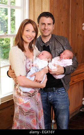 kate charman felix twins durr jason actor wife their velvet alamy receiving donor became pregnant after eggs