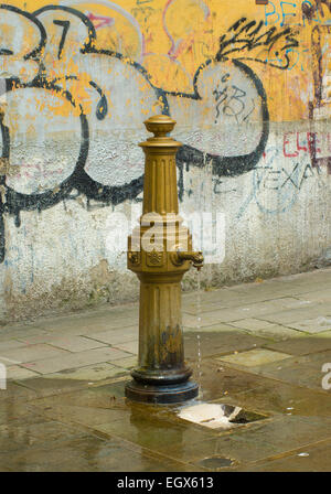 public street tap in venice, italy Stock Photo