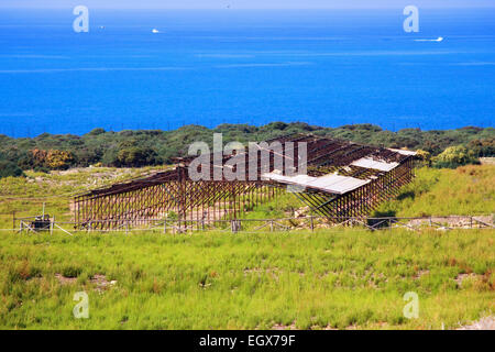 Agora of the ancient Greek city of Kamarina, Sicily Stock Photo