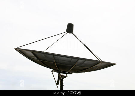 Big Black satellite isoleted on Cloudless Sky Stock Photo