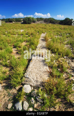 Agora of the ancient Greek city of Kamarina, Sicily Stock Photo